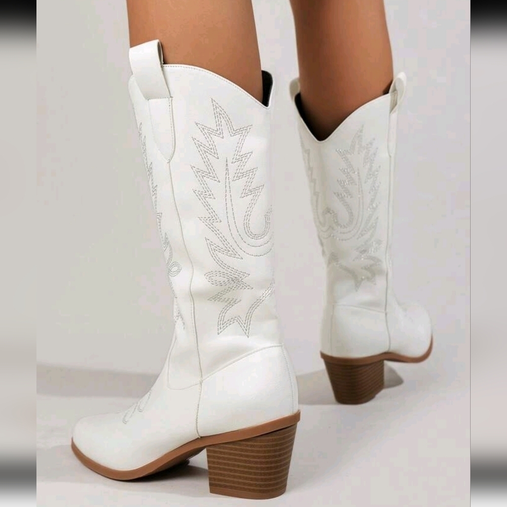 COPY - Women's Fashionable Western Boots Cowboy Boots For Outdoor Activities - Picture 4 of 5
